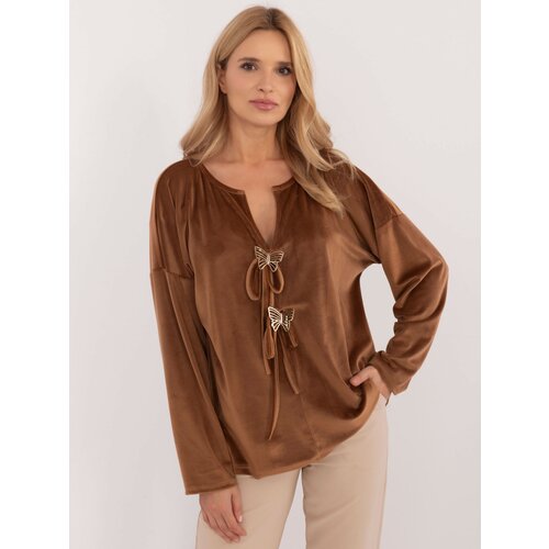 Italy Moda Blouse-DHJ-BZ-19916.03P-light brown Cijene