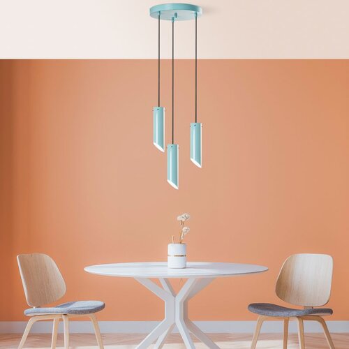 Opviq Luster Kesik-6916, 75-114cm, 40cm, 3xE27, IP20, Tirkizna Cene