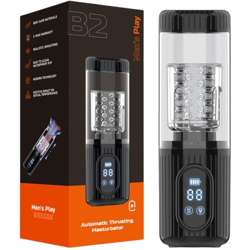  Moški Play - rotirajoči, sesalni, vibracijski masturbator (črna) Cene