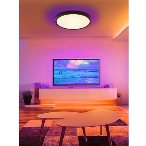  Immax NEO 07166-B40-LED RGBCCT Prigu&amp;scaron;iva svetiljka 50W/230V Wi-Fi Tuya crna+daljinski upravljač Slike
