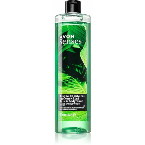 Avon Senses Jungle Rainburst šampon in gel za prhanje 2v1 500 ml
