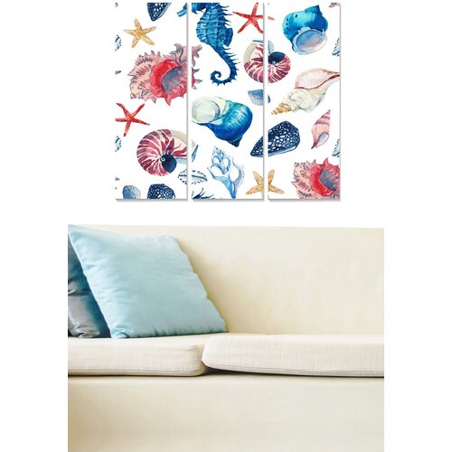 Wallity MDF1284717622 Multicolor Decorative MDF Painting (3 Pieces) Cijene