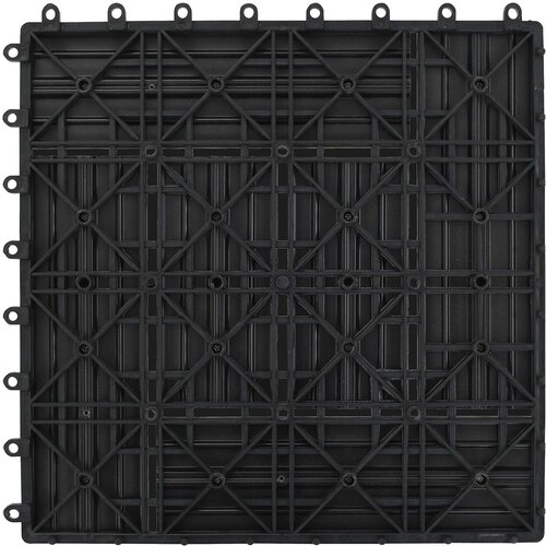  Pločice za decking 22 pcs Siva 30 x 30 cm Drvoplastična smjesa Slike