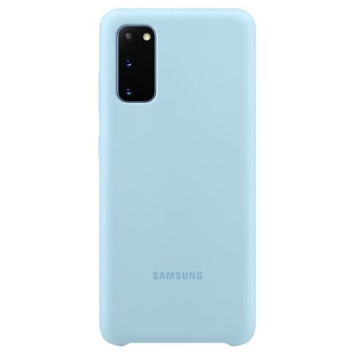 Samsung original silikonski ovitek EF-PG980TLE za Galaxy S20 G980 - svetlo moder Cene