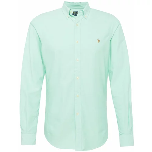 Polo Ralph Lauren Košulja svijetloplava / smeđa / menta / bijela