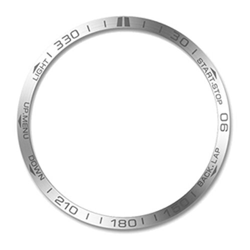 INF Eleganten srebrn vložek za okvir za Garmin Fenix 7s - Črno besedilo, (22076477) Cene