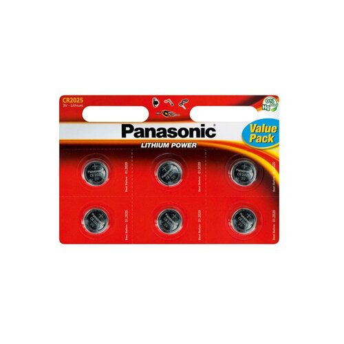 Panasonic litijum baterije CR2025 &ndash; 6kom Cijene