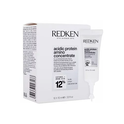 Redken Acidic Protein Amino Concentrate serum za kosu za oštećenu kosu 10x10 ml za žene