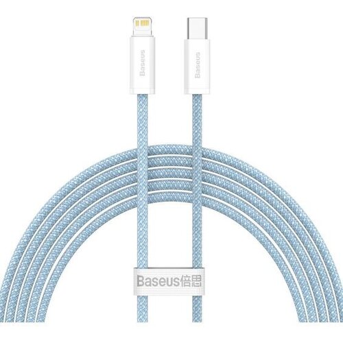 Baseus Kabel Woven, USB-C na Lightning, QC, PD 20W, 100cm, Light Blue, CALD000103, (6932172601942) Slike