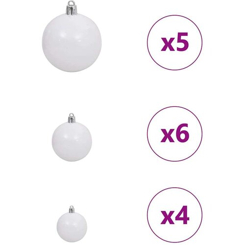 VidaXL Umjetno predsvijetljeno božićno drvce Crna 120 cm PVC Slike
