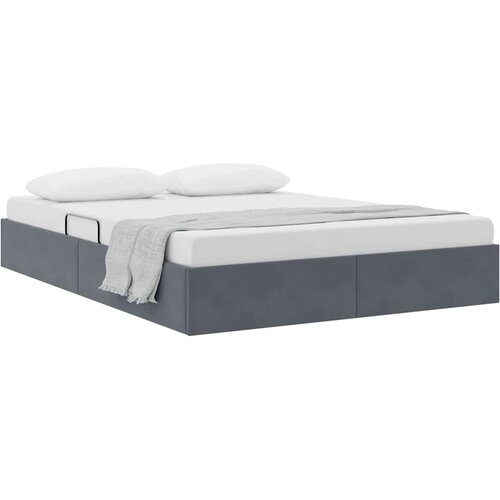 vidaXL Krevet s od storage s madracem Tamno siva 135 x 190 cm Bar&scaron;un Cijene