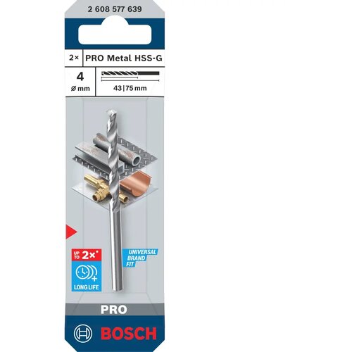 Bosch Svrdlo za metal PRO metal HSS-G, 4 x 43 x 75 mm Cijene