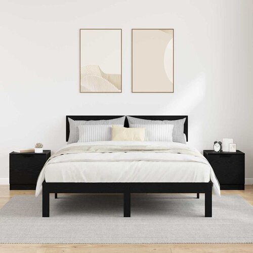  za krevet s ladicama 2 pcs Crni hrast 40 x 39 x 40cm Slike