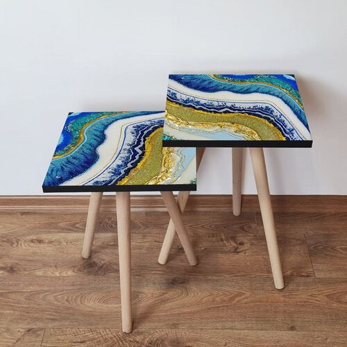 Hanah home 2Shp71 - Multicolor Multicolor Nesting Table (2 Pieces) Cene