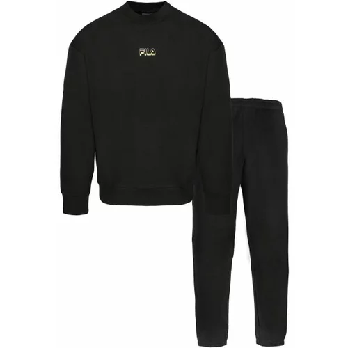 Fila IN BRUSHED COTTON FLEECE Unisex pidžama, crna, veličina