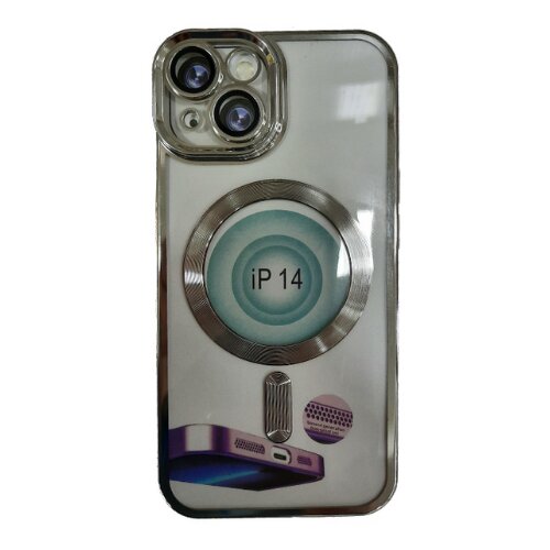 Magsafe maskica iPhone 14 Silver Slike