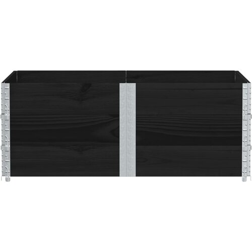  Vrtna sadilica crna 150x100 cm od masivne borovine Slike