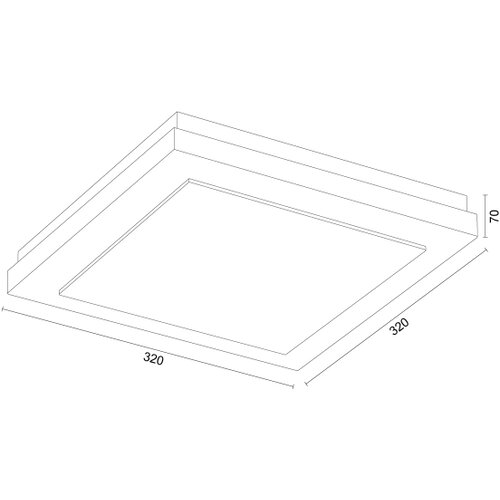  argon 7268 - stropno svetlo tabor 2xE27/15W/230V 32x32 cm terakotno Slike