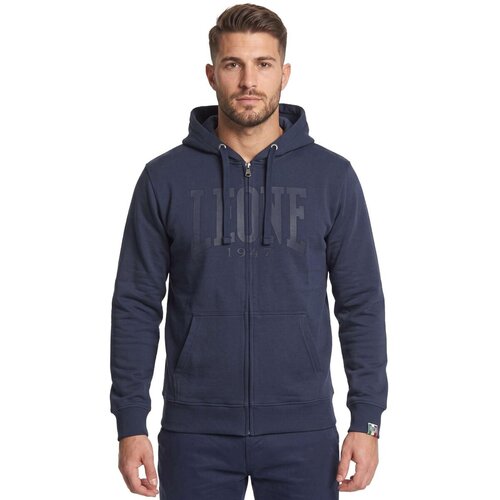 Leone 1947 Flis Man Full Zip Big Logo Modra Slike