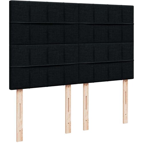 vidaXL Krevet s oprugama i madracem crni 160x200 cm od tkanine Cijene