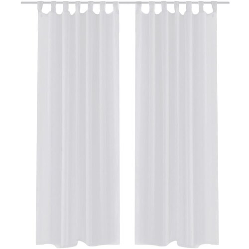 vidaXL Bijele prozirne zavjese 140 x 175 cm 2 kom Cijene