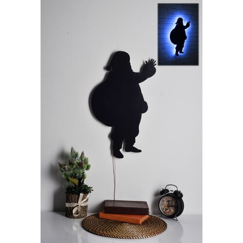 Wallity Zidna LED dekoracija Santa Claus 2, 28 x 38 cm, 23.52 W, Plava Cene