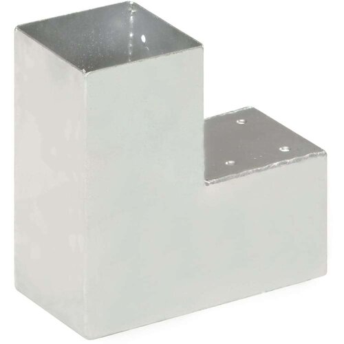 VidaXL spojnici za stupove u l-obliku 4 kom pocinčani metal 91 x 91 mm Slike