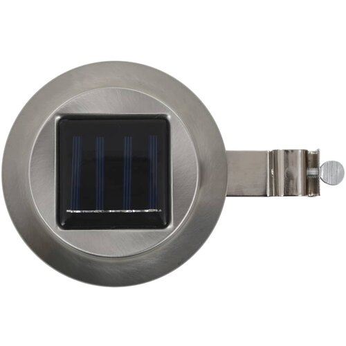  Vanjske solarne svjetiljke 12 kom LED okrugle 12 cm bijele Slike