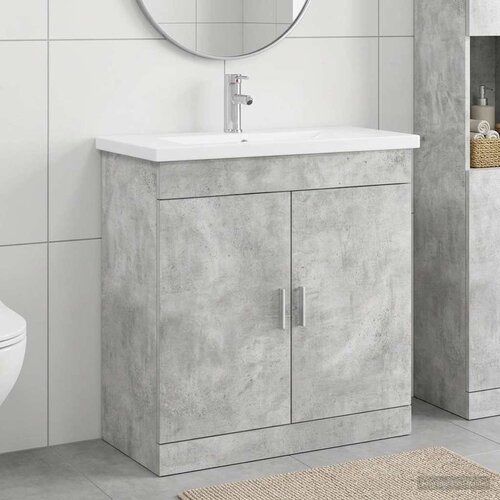  Set namještaja za kupaonicu Betonska siva 81 x 40 x 84,5 cm Cene