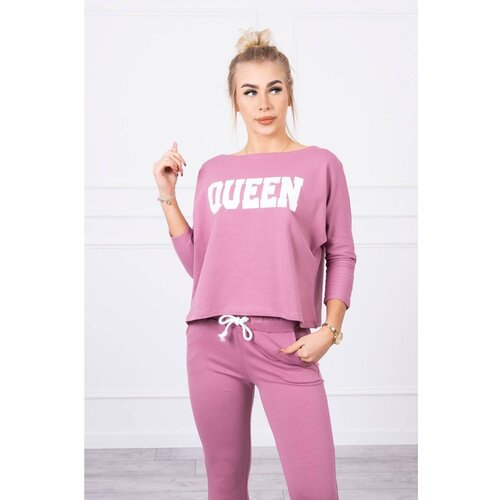 Kesi Set with Queen print dark pink Cene