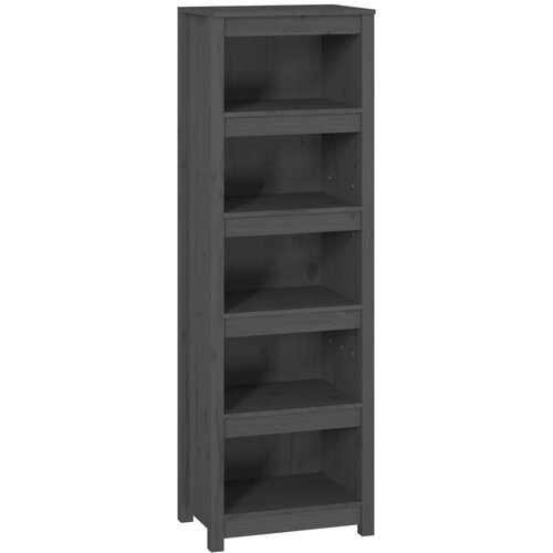 Maison Chic Knjižna omara - Knjižni regal siva 50x35x154 cm trdna borovina, (21723075) Cene