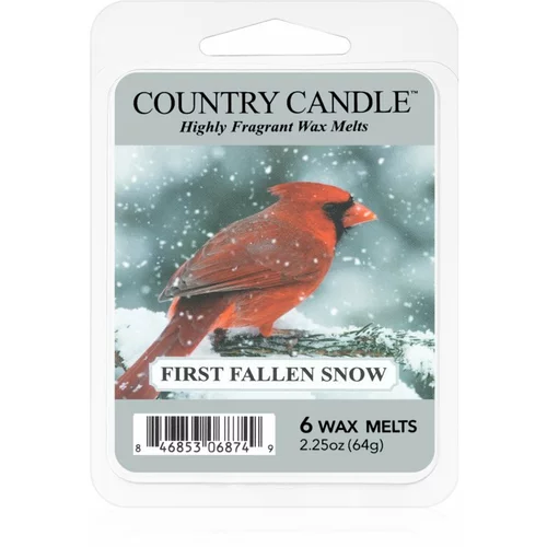 Country Candle First Fallen Snow vosek za aroma lučko 64 g