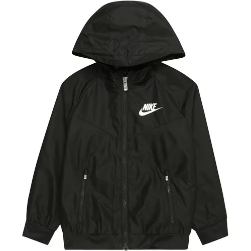 Nike Sportswear Prijelazna jakna 'WINDRUNNER' crna / bijela