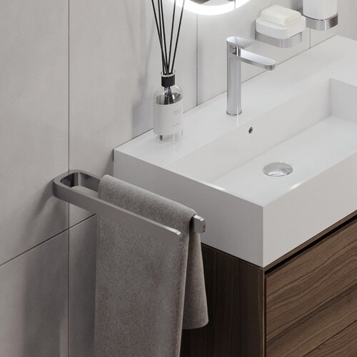  nimco nk 30098-26 - zidni držač za pe&amp;scaron;kire nikau 39 cm sjajni hrom Slike