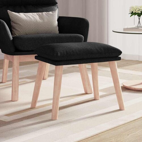  Tabure crni 45 x 29 5 x 35 cm od tkanine - Crna 1 Svjetlosmeđa Cijene