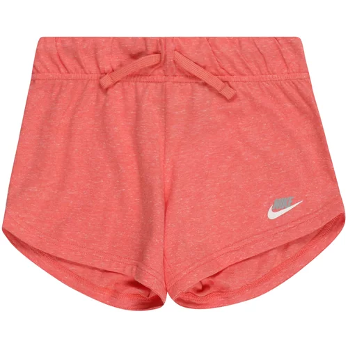 Nike Sportswear Hlače siva / ružičasta / bijela
