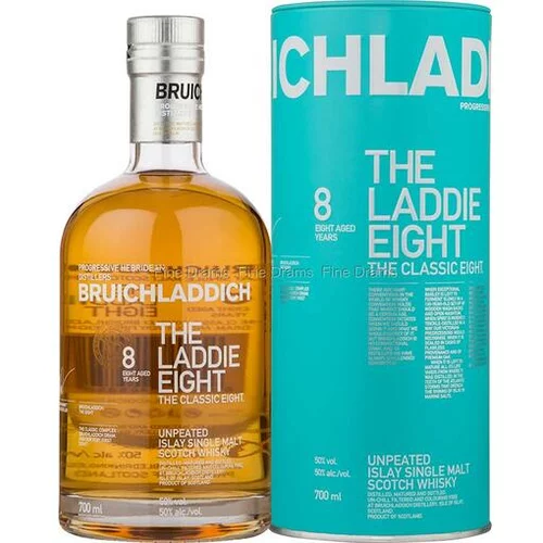 Bruichladdich skotski Whisky THE LADDIE EIGHT 8 yo + GB 0,7