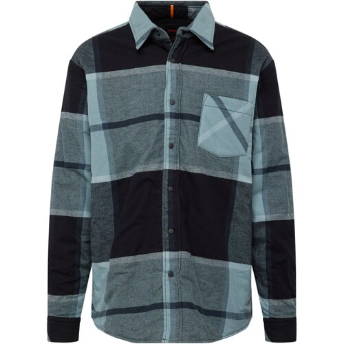 BOSS Black Srajca &amp;#039;Lambini&amp;#039; petrol / pastelno zelena / črna Slike