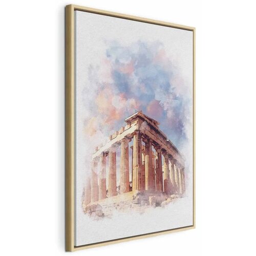  Slika - Painted Parthenon (1 Part) Vertical 60x90 U prirodnom drvenom okviru Cijene