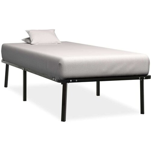  Za krevet crni metalni 90 x 200 cm Slike