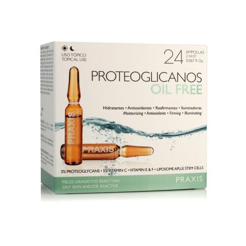 Praxis Laboratorios Proteoglicanos Oil Free serum za lice masna 24x2 ml unisex Slike