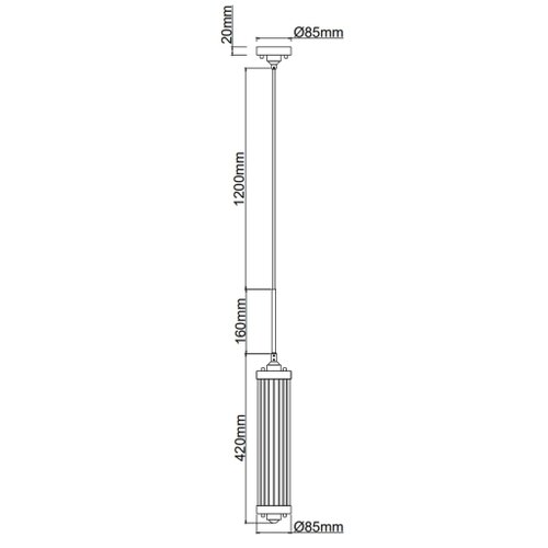 Open design OR85310 - visilica na lanku fiatto 1xE14/12W/230V crna Slike