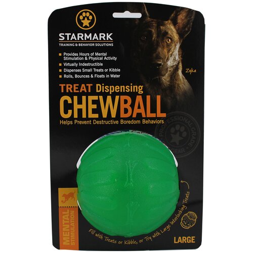 Starmark Treat Dispensing Chew Ball - L: pribl. &amp;Oslash; 10 Slike