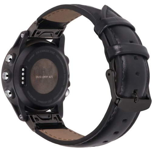 INF Pašček za uro iz pravega usnja za Garmin Fenix 7S/6S/5S - hitra sprostitev Black 20 mm, (22076815) Cene