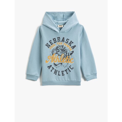 Koton College Printed Hooded Sweatshirt Long Sleeve Slike