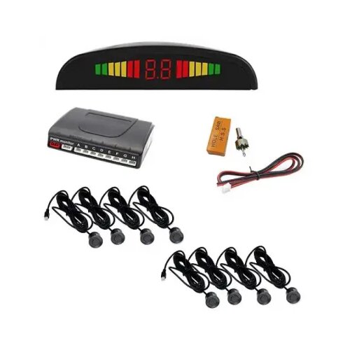 Kettz parking senzor 8 senzora (4+4) led displej KT-PS308 Slike