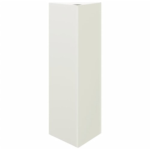 Maison Chic Vrtno korito - Greda - Cvetlični Lonec bela trikotna 30x26x75 cm jeklo, (21789222) Cene