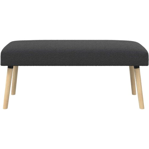  Klupa Jednobojno Tamnosiva 110 x 40 x 46 cm Boucl&amp;eacute; Slike