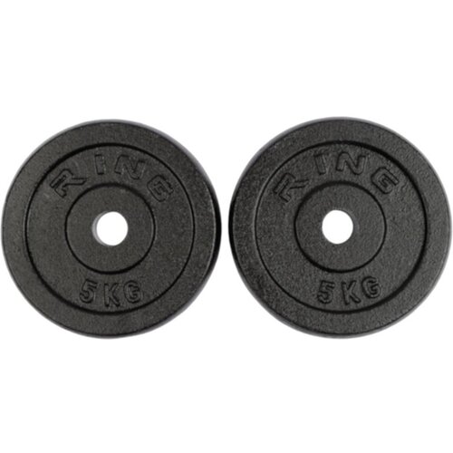 Ring utezi od lijevanog željeza 2x5 kg, Ø30 mm - RX PLO1-5 Cene