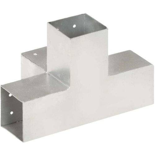 VidaXL spojnici za stupove u x-obliku 4 kom pocinčani metal 81 x 81 mm Slike